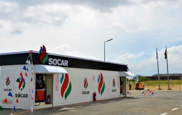 В Нардаране введена в эксплуатацию АЗС модульного типа под брендом SOCAR - ФОТО