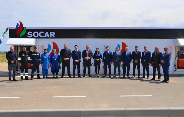 В Нардаране введена в эксплуатацию АЗС модульного типа под брендом SOCAR - ФОТО