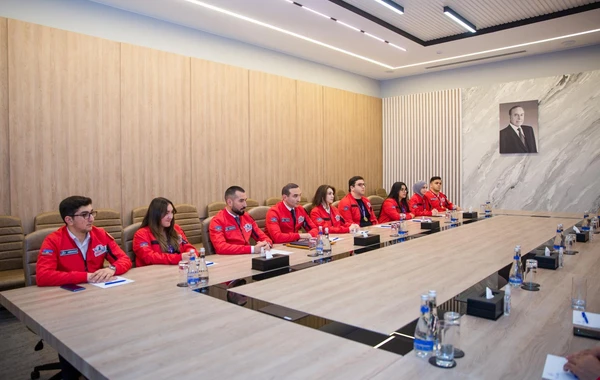 Rəşad Nəbiyev “TEKNOFEST Türkiyə-2023”ün azərbaycanlı qalibləri ilə görüşüb - FOTO