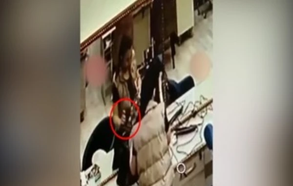 Bakıda qadın gözəllik salonundan oğurluq edib - FOTO/VİDEO