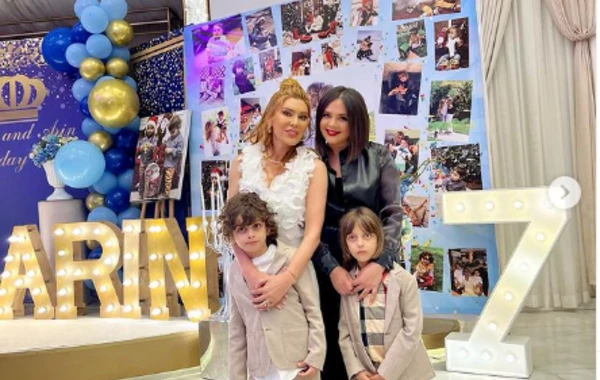 Xoşqədəm Hidayətqızı əkizlərinin 7 yaşını qeyd etdi - FOTO/VİDEO