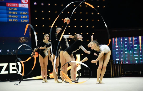Сборная Азербайджана в групповых упражнениях стала чемпионом Европы - ФОТО