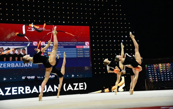 Сборная Азербайджана в групповых упражнениях стала чемпионом Европы - ФОТО