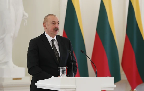 Azərbaycan və Litva prezidentləri mətbuata bəyanatlarla çıxış ediblər - FOTO - YENİLƏNİB