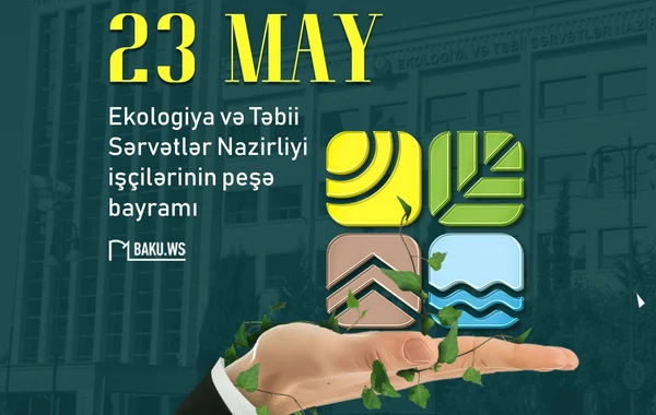 Ekologiya və Təbii Sərvətlər Nazirliyi işçilərinin peşə bayramıdır