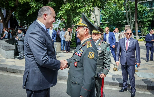Закир Гасанов принял участие в военном параде в Грузии - ФОТО