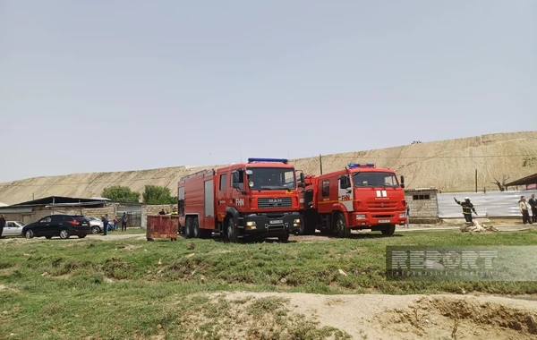 Naxçıvanın Əliabad qəsəbəsində yanğın olub - FOTO