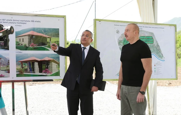 Kəlbəcər rayonunun Zallar kəndinin təməli qoyulub - FOTO