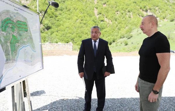 Kəlbəcər rayonunun Zallar kəndinin təməli qoyulub - FOTO