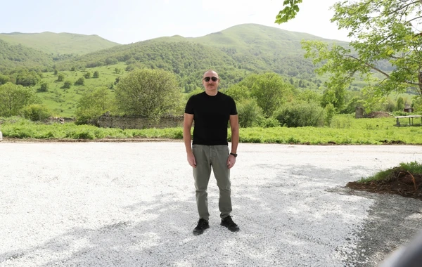 Azərbaycan Prezidenti İlham Əliyev Laçın rayonuna səfər edib - FOTO