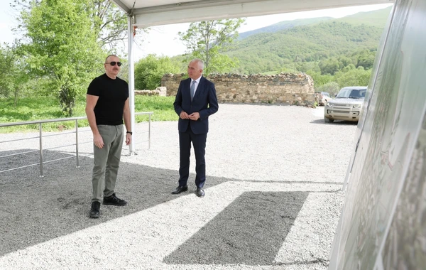 Azərbaycan Prezidenti İlham Əliyev Laçın rayonuna səfər edib - FOTO