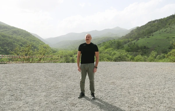 Azərbaycan Prezidenti İlham Əliyev Laçın rayonuna səfər edib - FOTO