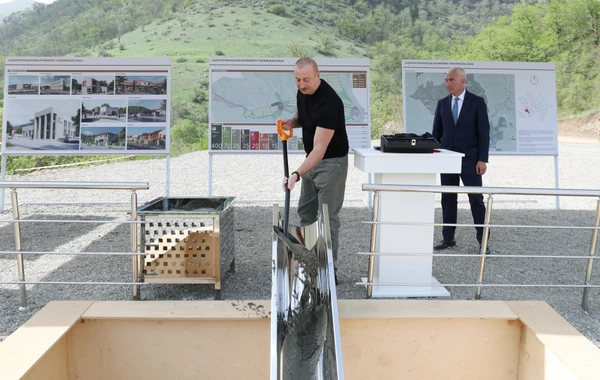 Azərbaycan Prezidenti İlham Əliyev Laçın rayonuna səfər edib - FOTO