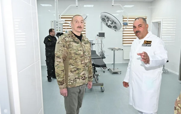 Prezident İlham Əliyev Kəlbəcərdə hərbi hospitalın açılışında iştirak edib - FOTO