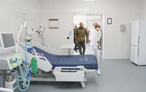 Prezident İlham Əliyev Kəlbəcərdə hərbi hospitalın açılışında iştirak edib - FOTO