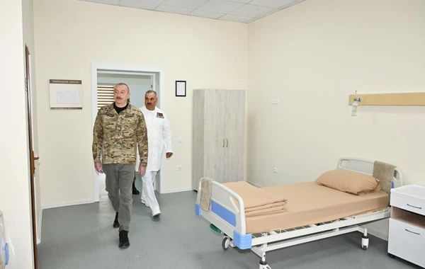 Prezident İlham Əliyev Kəlbəcərdə hərbi hospitalın açılışında iştirak edib - FOTO