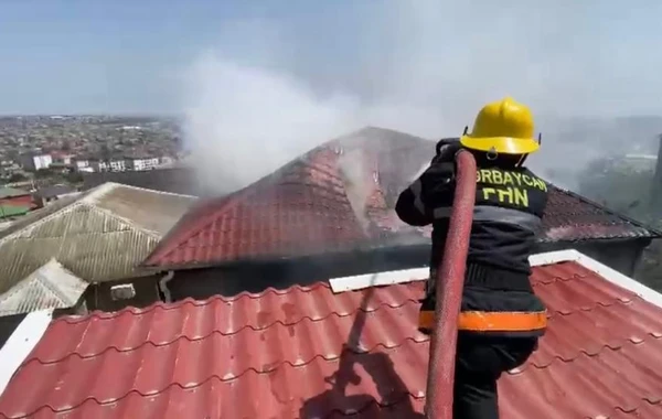 Suraxanı rayonunda fərdi evdə yanğın baş verib - FOTO/VİDEO