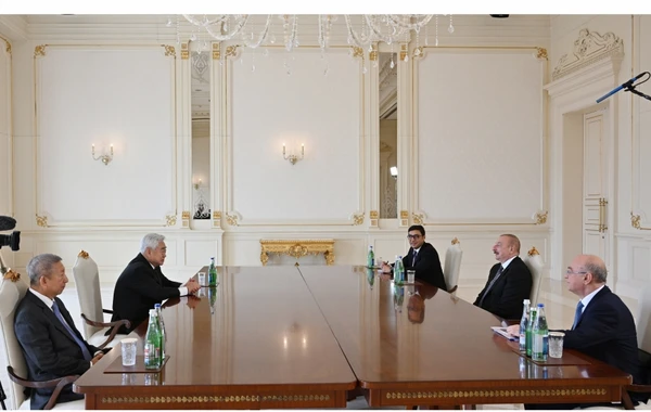 İlham Əliyev Dünya Taekvondo Federasiyasının prezidentini qəbul edib - FOTO