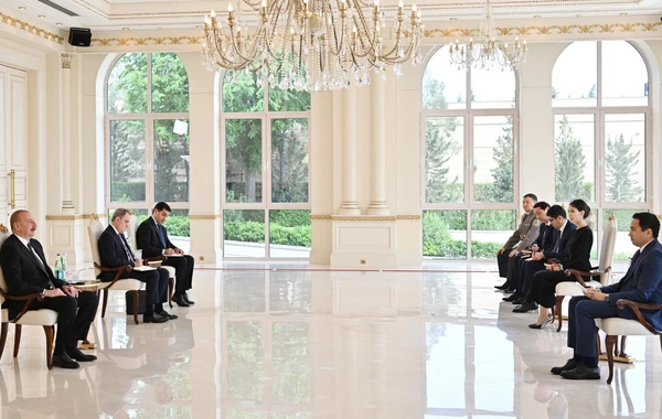 Prezident İlham Əliyev Qazaxıstanın yeni səfirinin etimadnaməsini qəbul edib - FOTO