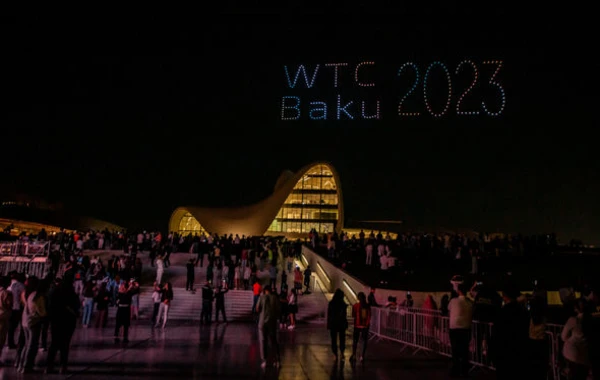 Bakı-2023 taekvondo üzrə dünya çempionatı çərçivəsində möhtəşəm dron-şou baş tutub - FOTO/VİDEO