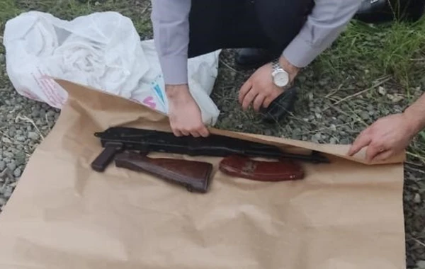 Goranboy sakinində avtomat və narkotik aşkarlanıb - FOTO