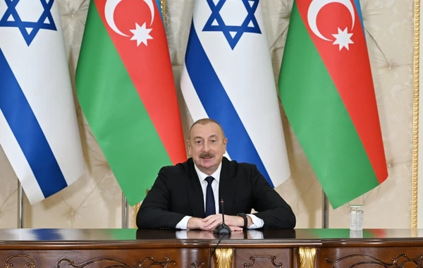 Президенты Азербайджана и Израиля выступили с заявлениями для прессы - ОБНОВЛЕНО + ФОТО
