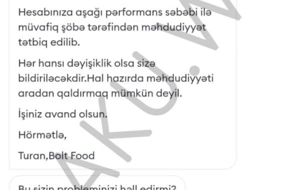 "Bolt food" işçilərini kütləvi ixtisar edir? - FOTO