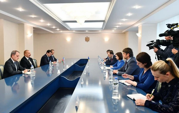 Kişineuda Azərbaycan və Moldova prezidentlərinin görüşü olub - YENİLƏNİB - FOTO