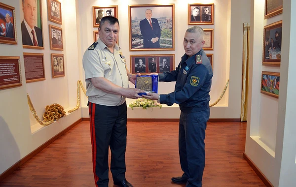 Qazaxıstan MN nümayəndələri Azərbaycan komandolarının hərbi hissəsində - FOTO/VİDEO