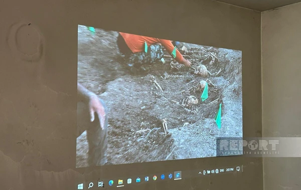 Şuşada kütləvi məzarlıq aşkarlanan əraziyə səfər təşkil olunub, faktlar nümayiş etdirilib - FOTO
