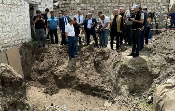 Şuşada aşkarlanan kütləvi məzarlıq insanlıq əleyhinə ən dəhşətli cinayətlərdən biridir - FOTO