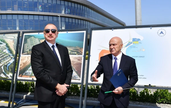 Prezident İlham Əliyev Ələt Azad İqtisadi Zonasının birinci mərhələsinin açılış mərasimində iştirak edib - FOTO