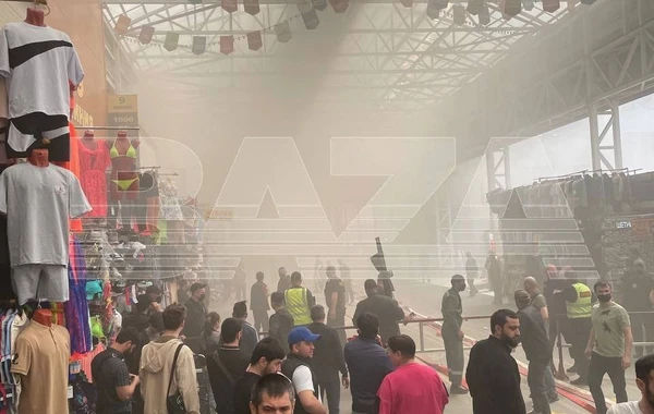 Azərbaycanlı iş adamlarına məxsus “Sadovod” bazarında yanğın - FOTO/VİDEO