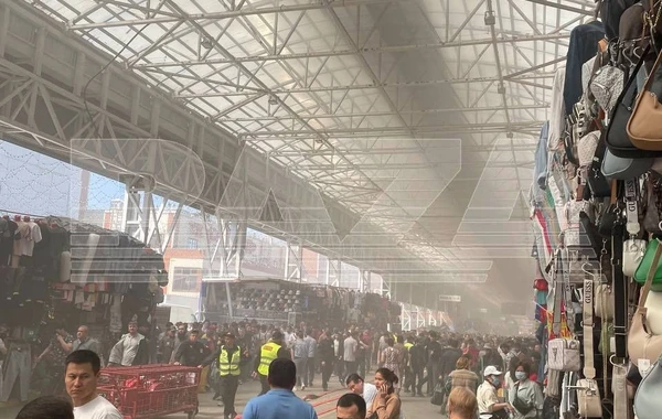 Azərbaycanlı iş adamlarına məxsus “Sadovod” bazarında yanğın - FOTO/VİDEO