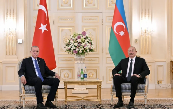 Началась встреча президентов Азербайджана и Турции один на один - ФОТО