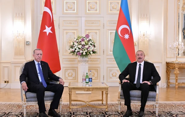 İlham Əliyevlə Rəcəb Tayyib Ərdoğanın təkbətək görüşü keçirilib - YENİLƏNİB + FOTO