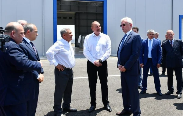 Azərbaycan Prezidenti və Tatarıstan Rəisi Cəbrayılda “Avto Lizinq Azərbaycan” MMC-nin açılışında iştirak ediblər - FOTO - YENİLƏNİB
