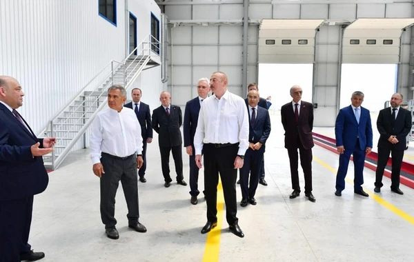 Azərbaycan Prezidenti və Tatarıstan Rəisi Cəbrayılda “Avto Lizinq Azərbaycan” MMC-nin açılışında iştirak ediblər - FOTO - YENİLƏNİB