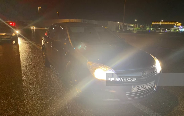 Bakıda cinsi azlıqlar taksini daşlayıblar - FOTO/VİDEO