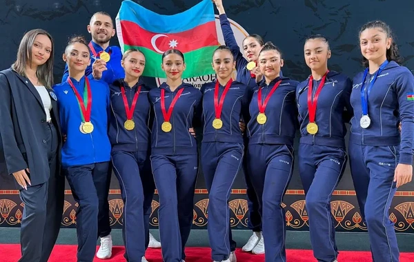 Azərbaycan gimnastları Misirdə üç qızıl medal qazanıblar - FOTO