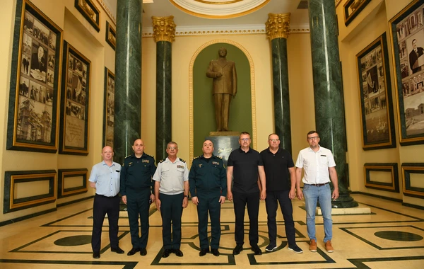 Latviya Dövlət Sərhəd Mühafizəsinin rəisi ölkəmizdə rəsmi səfərdə olub - FOTO