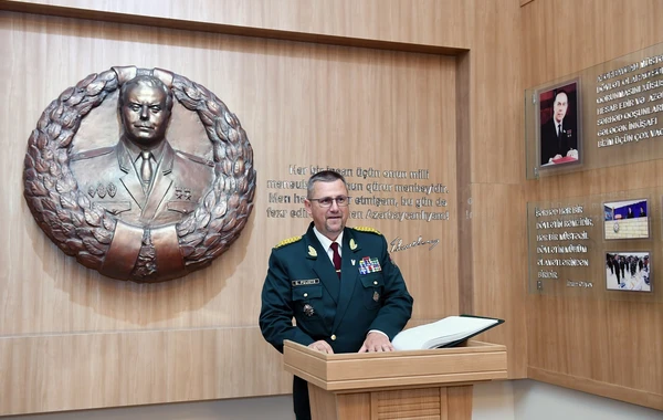 Latviya Dövlət Sərhəd Mühafizəsinin rəisi ölkəmizdə rəsmi səfərdə olub - FOTO