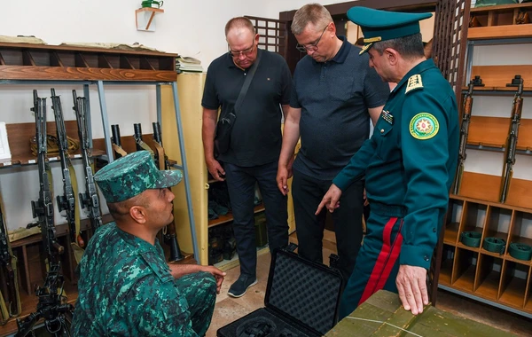 Latviya Dövlət Sərhəd Mühafizəsinin rəisi ölkəmizdə rəsmi səfərdə olub - FOTO