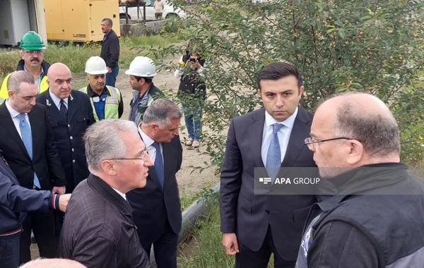 Dövlət Komissiyası Gədəbəyin Söyüdlü kəndində süni gölə baxış keçirib - FOTO