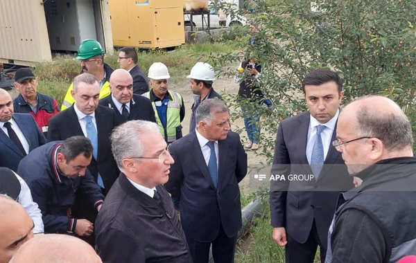 Dövlət Komissiyası Gədəbəyin Söyüdlü kəndində süni gölə baxış keçirib - FOTO