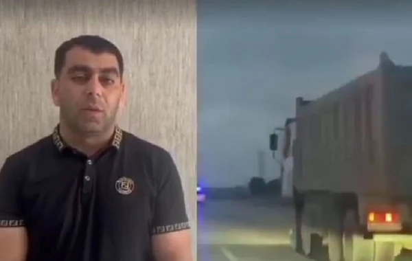 Yol polisinin tələbinə əməl etməyən yük maşınının sürücüsü həbs edildi - VİDEO