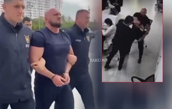 Qazinin çənəsini qıran idmançı ev dustaqlığına buraxıldı - VİDEO