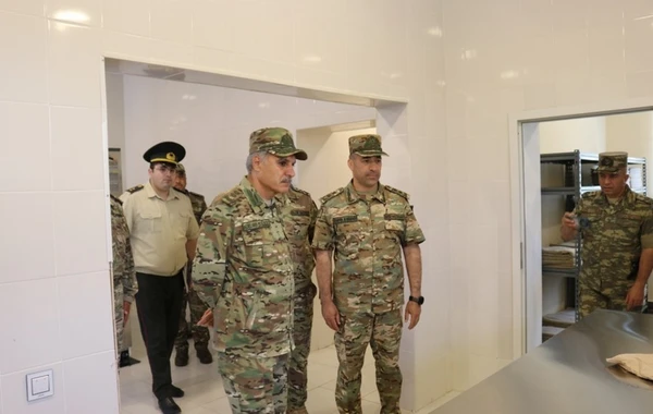 Hərbi prokuror işğaldan azad olunmuş ərazilərdə hərbçilərlə görüşüb - FOTO