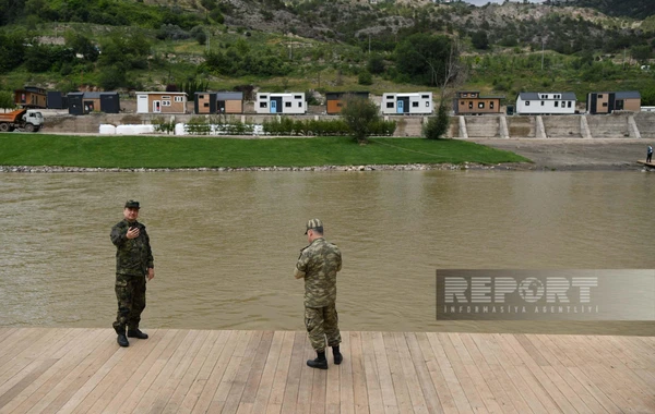 Xarici diplomatlar Laçın bulvarında olublar - FOTO
