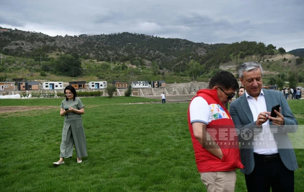 Xarici diplomatlar Laçın bulvarında olublar - FOTO